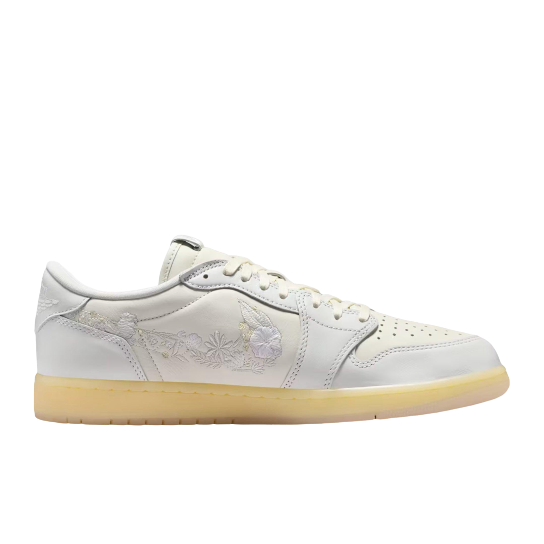 (Men's) Air Jordan 1 Retro Low OG "Rabbit Floral Swoosh" (2026) [IF4391-100] Sneakers in Beige | FOOT NINJAS {2}