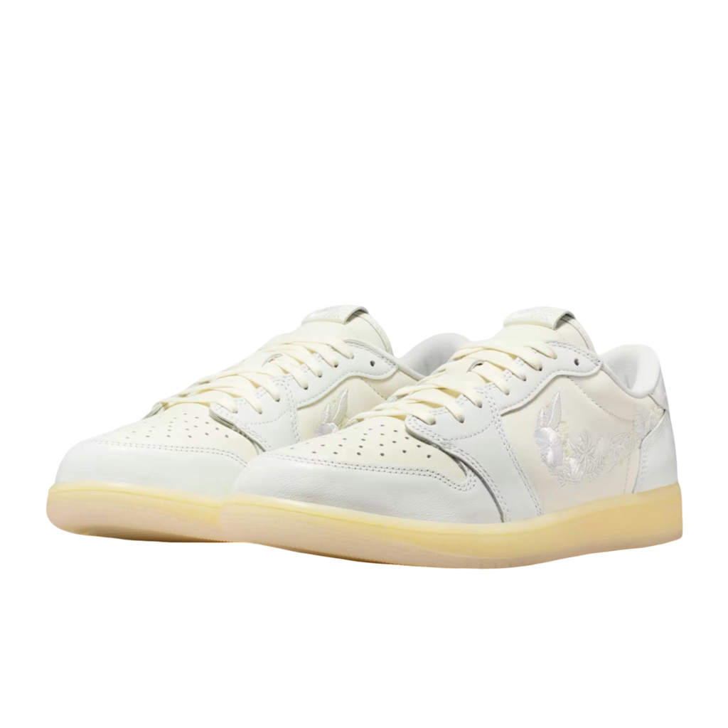 (Men's) Air Jordan 1 Retro Low OG "Rabbit Floral Swoosh" (2026) [IF4391-100] Sneakers in Beige | FOOT NINJAS {3}