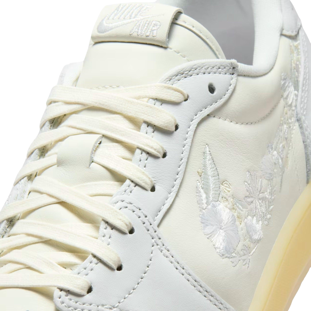 (Men's) Air Jordan 1 Retro Low OG "Rabbit Floral Swoosh" (2026) [IF4391-100] Sneakers in Beige | FOOT NINJAS {7}