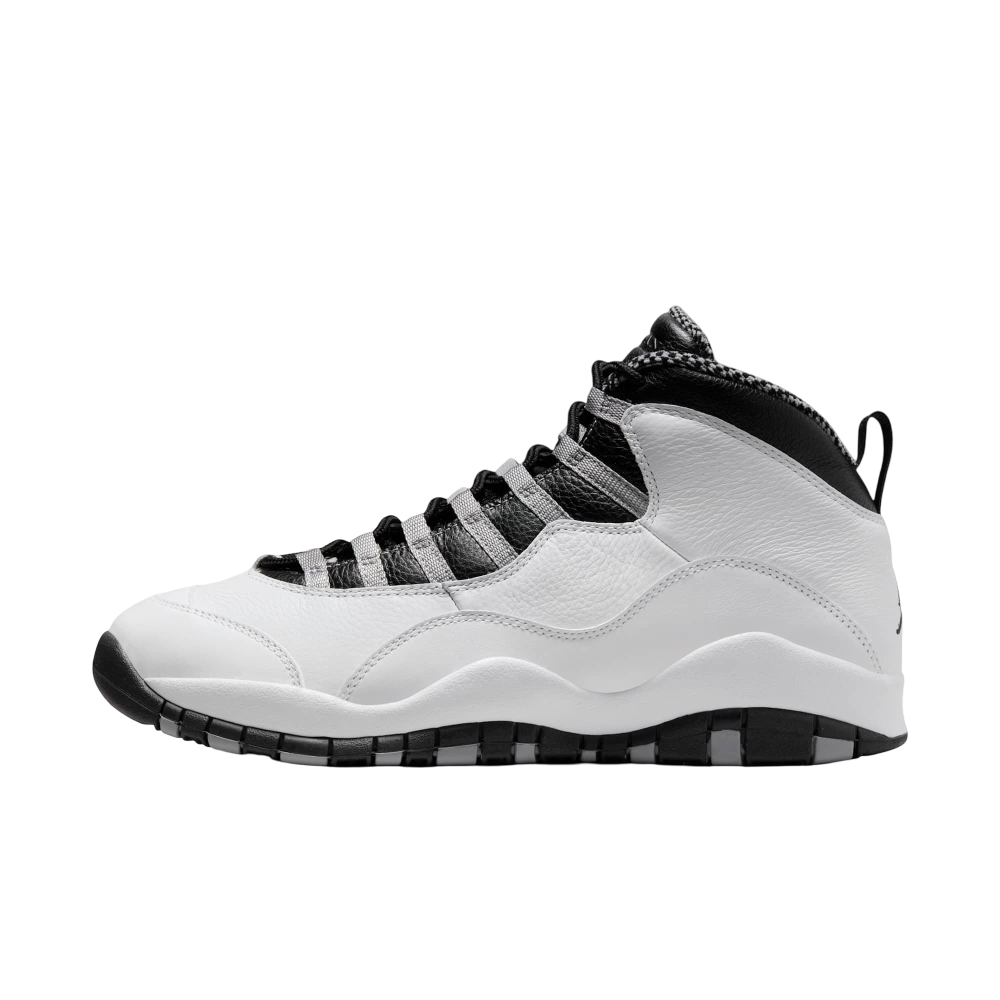 (Men's) Air Jordan 10 Retro "OG Steel" (2025) [HJ6779-104] Sneakers in White | FOOT NINJAS {1}