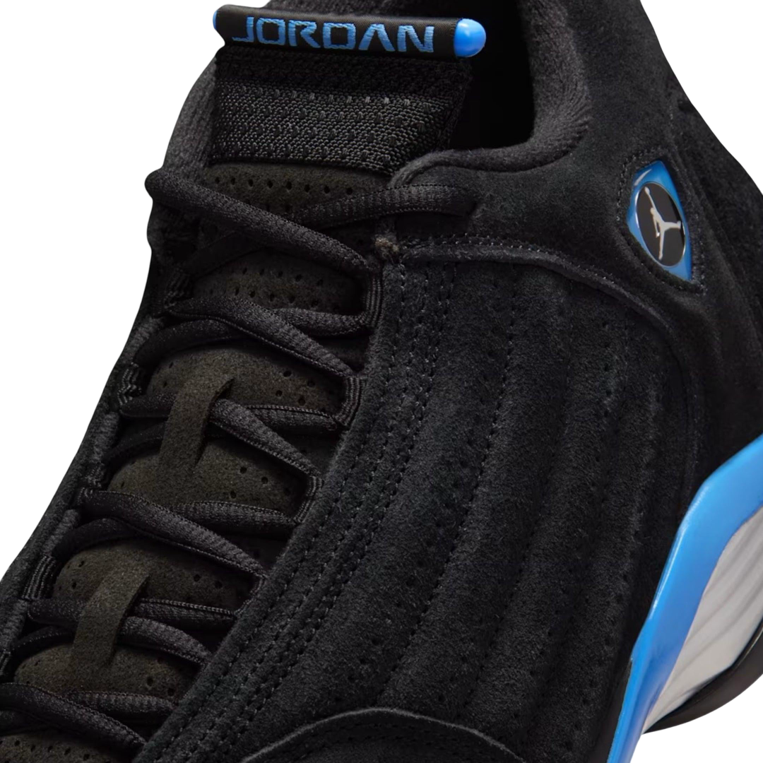 (Men's) Air Jordan 14 Retro "Black / UNC University Blue" (2026) [487471-007] Sneakers in Black | FOOT NINJAS {7}