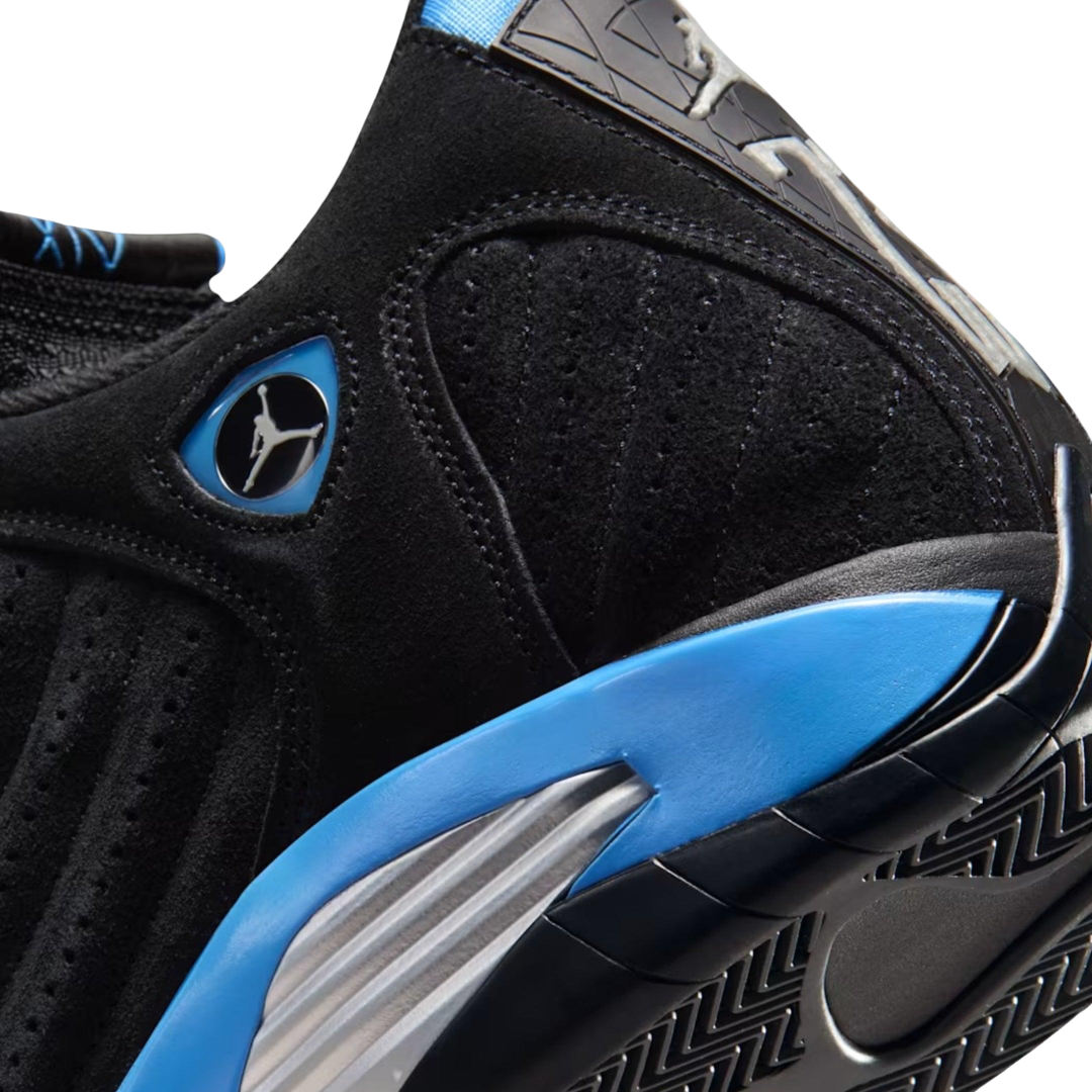 (Men's) Air Jordan 14 Retro "Black / UNC University Blue" (2026) [487471-007] Sneakers in Black | FOOT NINJAS {8}