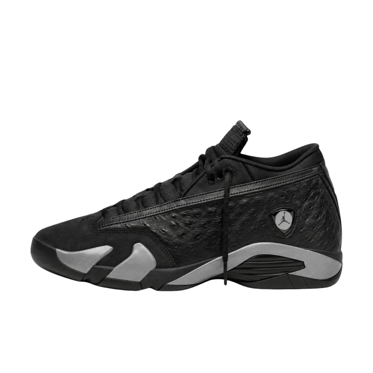(Men's) Air Jordan 14 Retro Low "Black Animal Pack / Ostrich" (2026) [IZ3884-001] Sneakers in Black | FOOT NINJAS {1}