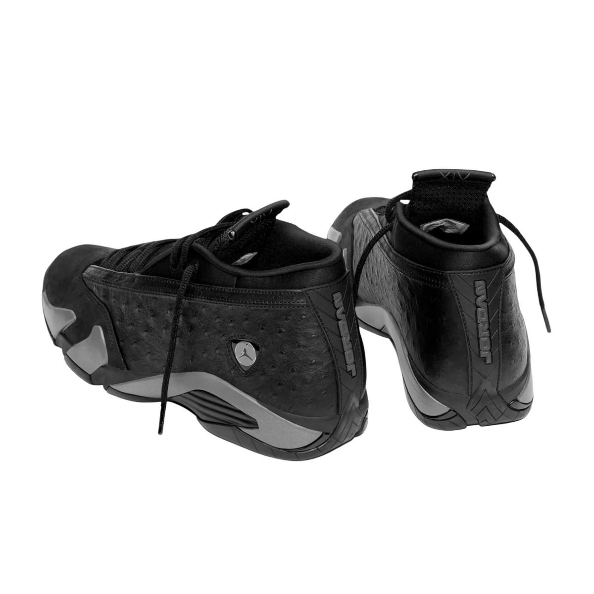 (Men's) Air Jordan 14 Retro Low "Black Animal Pack / Ostrich" (2026) [IZ3884-001] Sneakers in Black | FOOT NINJAS {3}