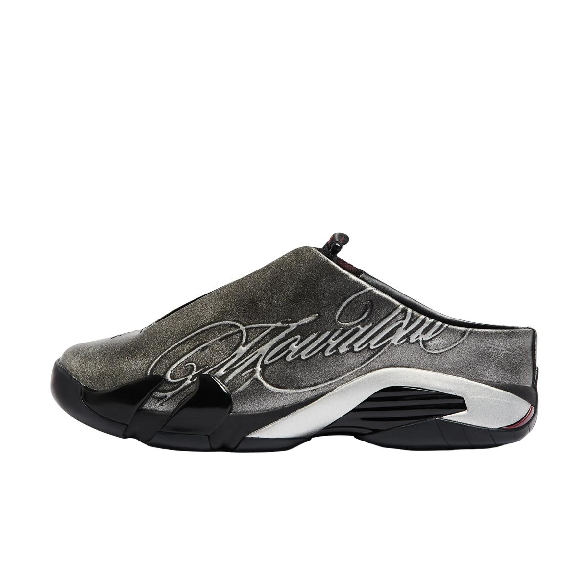 (Men's) Air Jordan 14 Retro Mule x MOWALOLA "Metallic Silver" (2026) [IR0908-001] Sneakers in Grey | FOOT NINJAS {1}