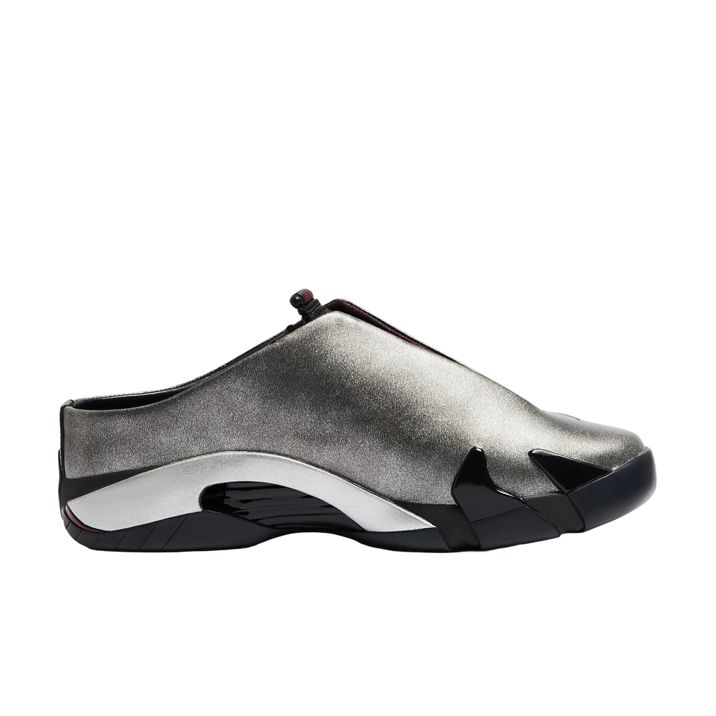 (Men's) Air Jordan 14 Retro Mule x MOWALOLA "Metallic Silver" (2026) [IR0908-001] Sneakers in Grey | FOOT NINJAS {2}