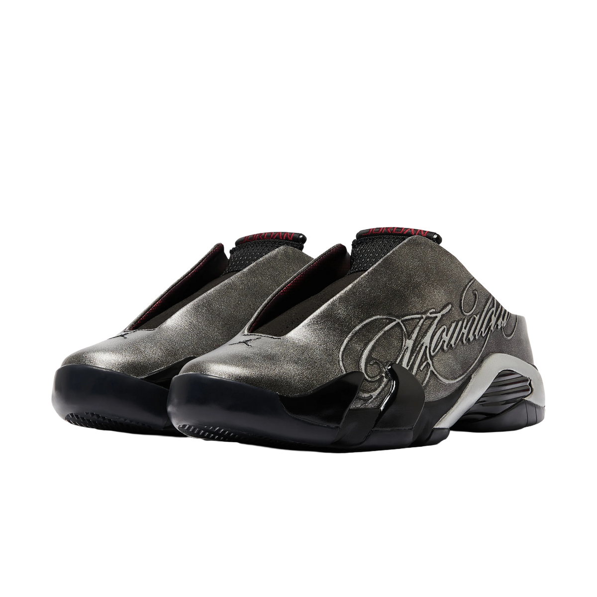 (Men's) Air Jordan 14 Retro Mule x MOWALOLA "Metallic Silver" (2026) [IR0908-001] Sneakers in Grey | FOOT NINJAS {3}