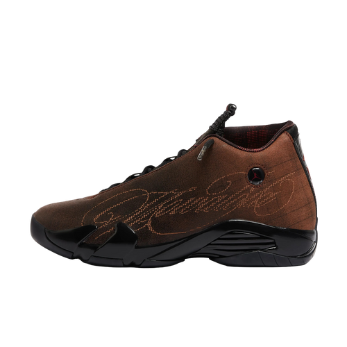 (Men's) Air Jordan 14 Retro x MOWALOLA "Metallic Gold" (2026) [IQ5708-001] Sneakers in Brown | FOOT NINJAS {1}
