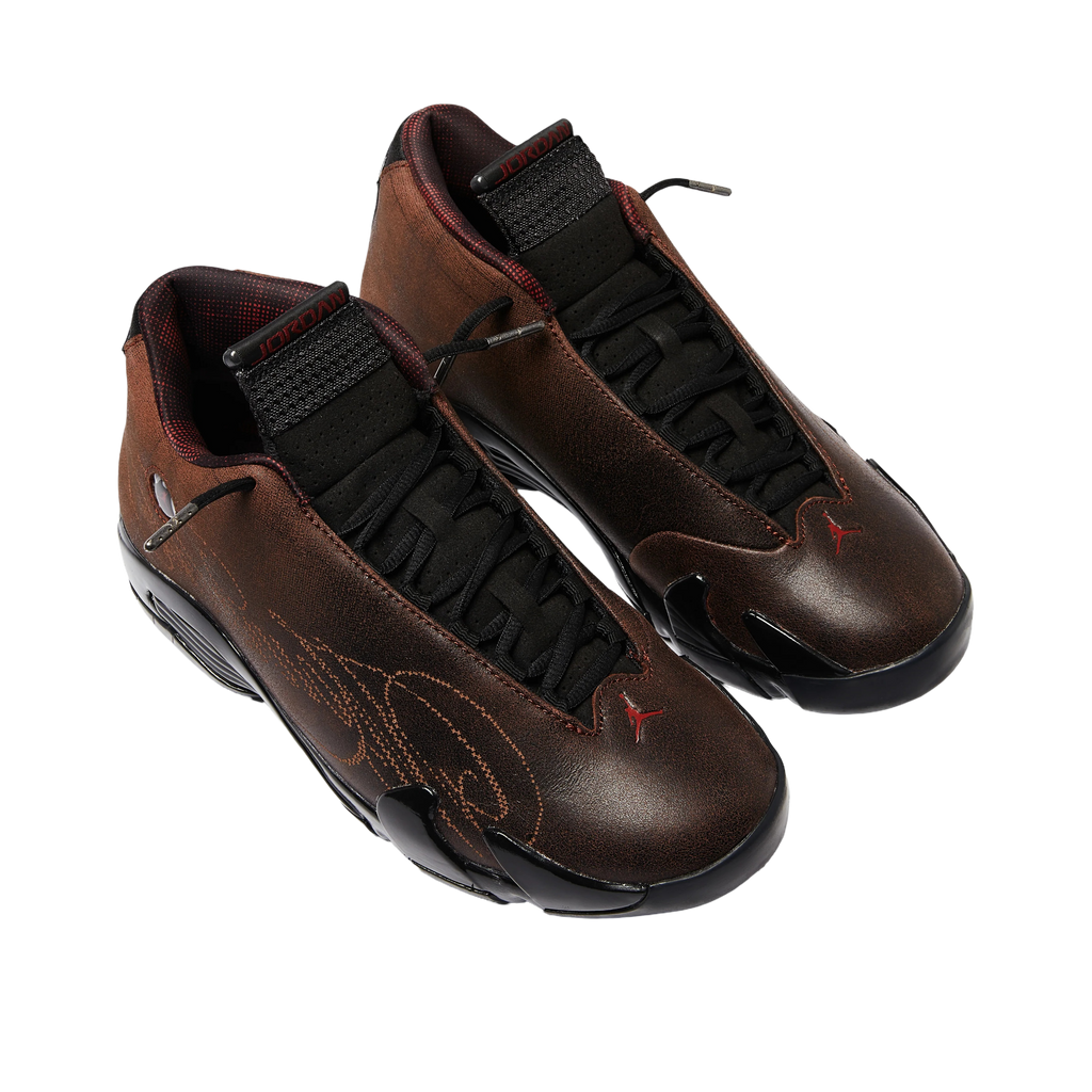 (Men's) Air Jordan 14 Retro x MOWALOLA "Metallic Gold" (2026) [IQ5708-001] Sneakers in Brown | FOOT NINJAS {4}