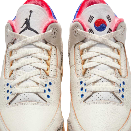 (Men's) Air Jordan 3 Retro OG SP "Seoul / South Korea 2.0" (2025) [IB1482-100] Sneakers in Beige | FOOT NINJAS {5}
