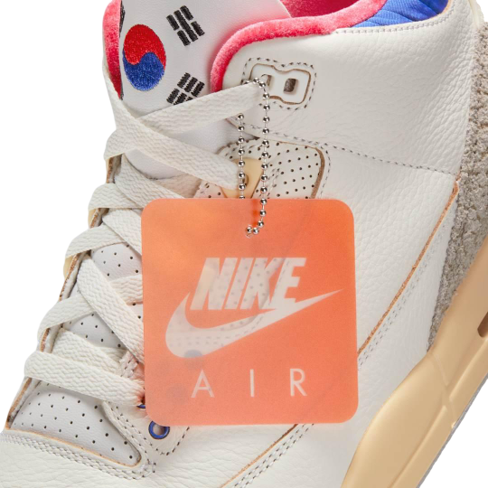 (Men's) Air Jordan 3 Retro OG SP "Seoul / South Korea 2.0" (2025) [IB1482-100] Sneakers in Beige | FOOT NINJAS {8}