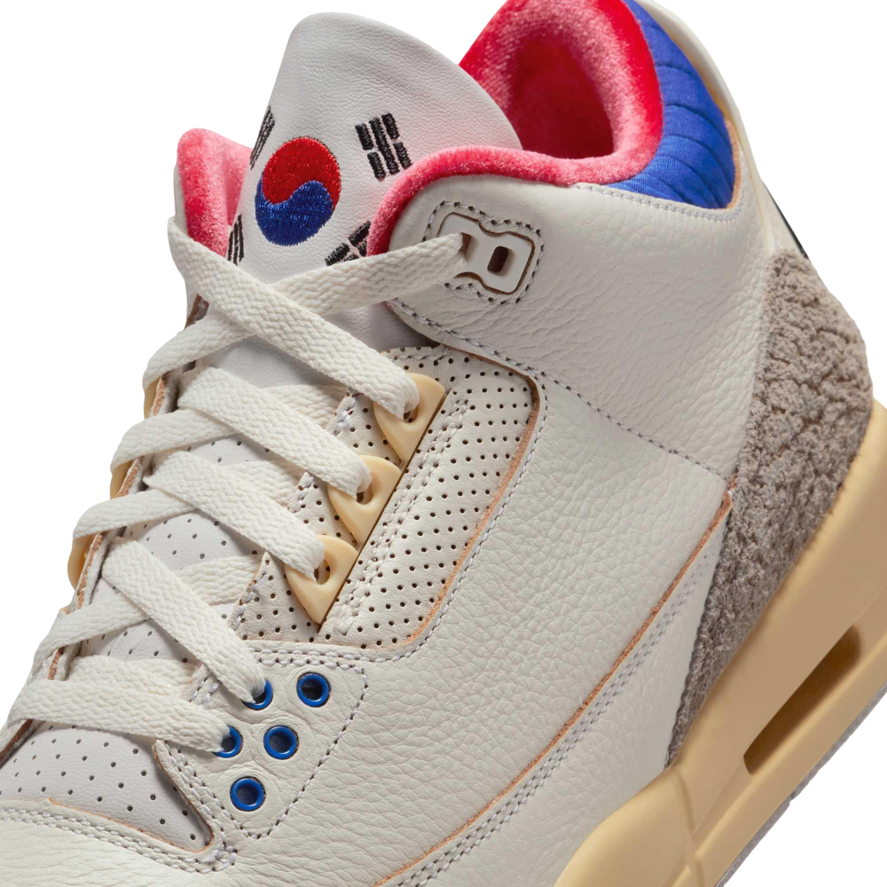 (Men's) Air Jordan 3 Retro OG SP "Seoul / South Korea 2.0" (2025) [IB1482-100] Sneakers in Beige | FOOT NINJAS {9}
