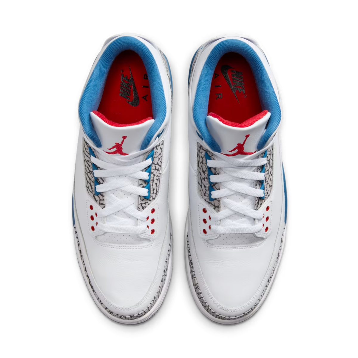 (Men's) Air Jordan 3 Retro OG "True Blue" (2026) [IF4396-102] Sneakers in White | FOOT NINJAS {4}