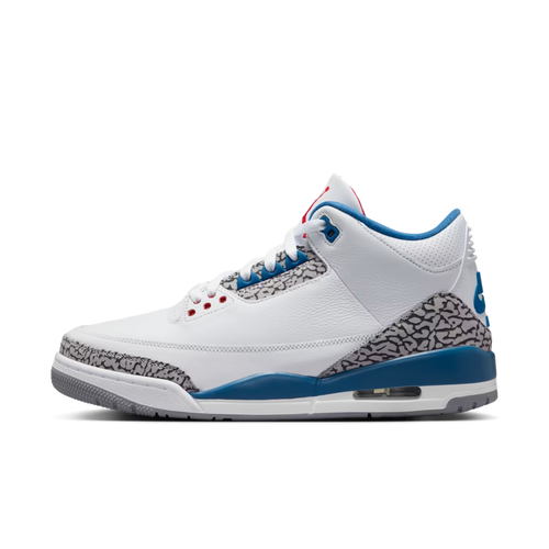 (Men's) Air Jordan 3 Retro OG "True Blue" (2026) [IF4396-102] Sneakers in White | FOOT NINJAS {1}