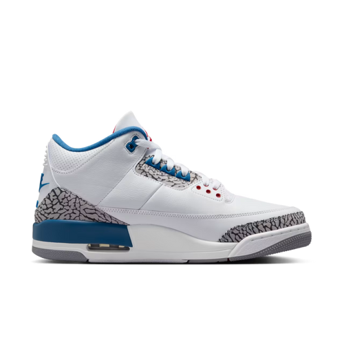 (Men's) Air Jordan 3 Retro OG "True Blue" (2026) [IF4396-102] Sneakers in White | FOOT NINJAS {2}