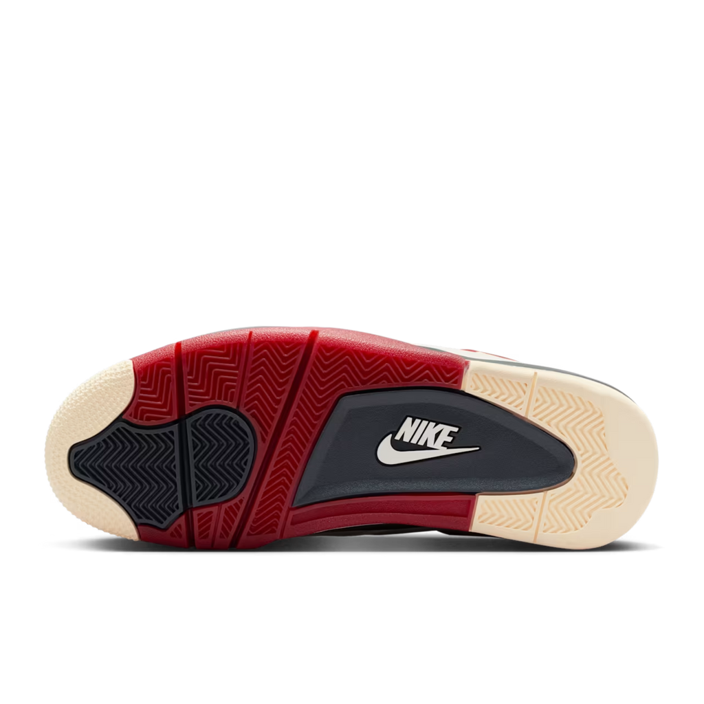 (Men's) Air Jordan 4 Retro OG SP x Nigel Sylvester "Brick After Brick / Vintage Fire Red" (2026) Sneakers in Beige [IQ8055-100] | FOOT NINJAS [6]