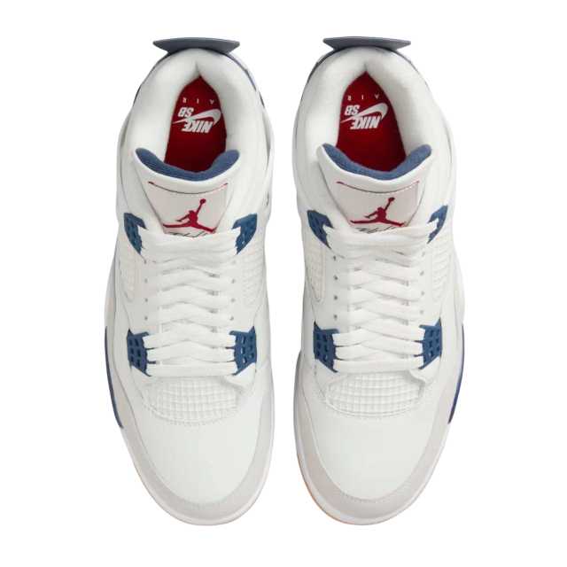 (Men's) Air Jordan 4 Retro SP x Nike SB "Navy Blue" (2025) [DR5415-100] Sneakers in Blue | FOOT NINJAS {4}
