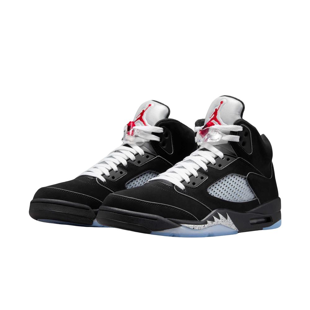 (Men's) Air Jordan 5 Retro "Reimagined Black / Metallic Silver" (2025) [HF3975-001] Sneakers in Black | FOOT NINJAS {3}