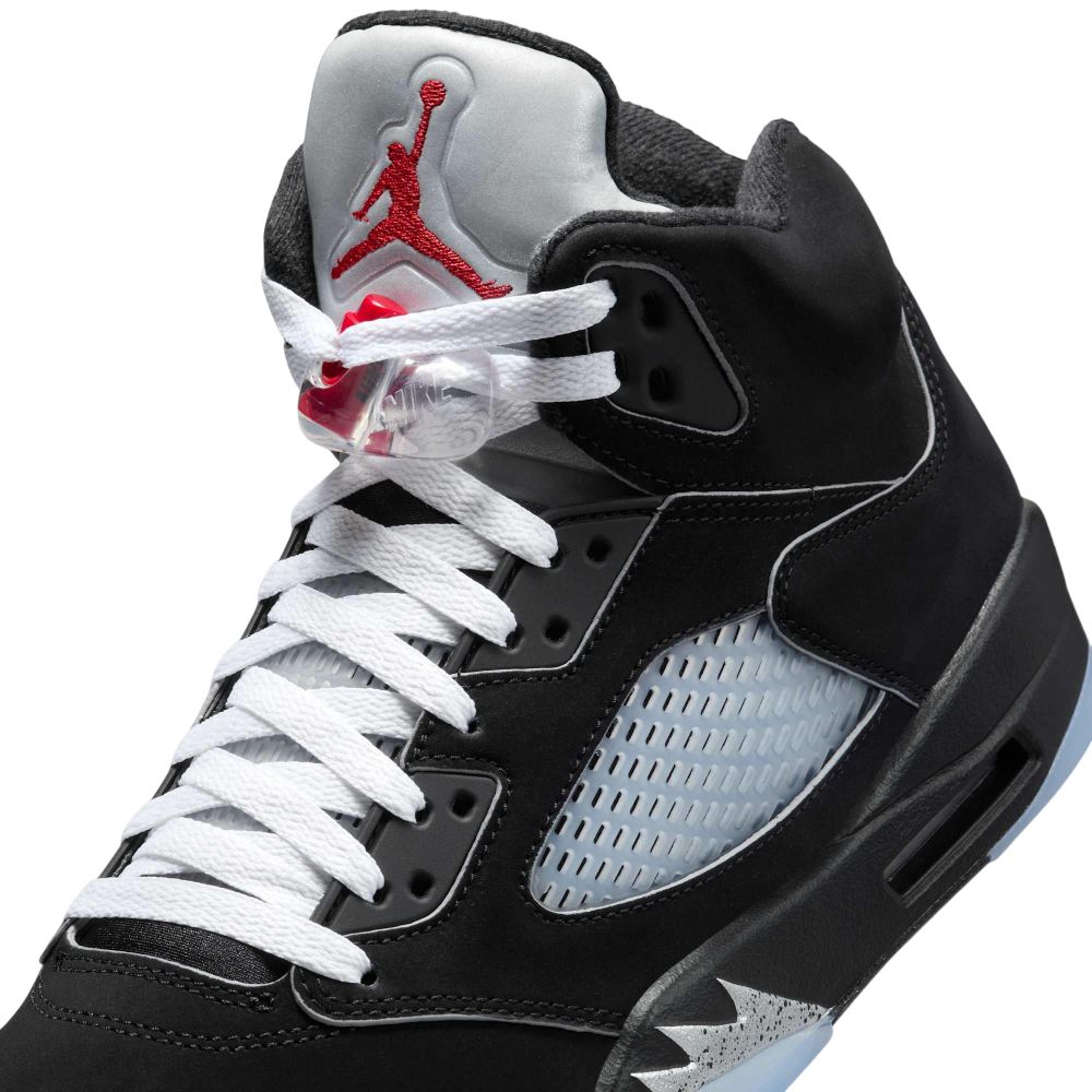 (Men's) Air Jordan 5 Retro "Reimagined Black / Metallic Silver" (2025) [HF3975-001] Sneakers in Black | FOOT NINJAS {7}