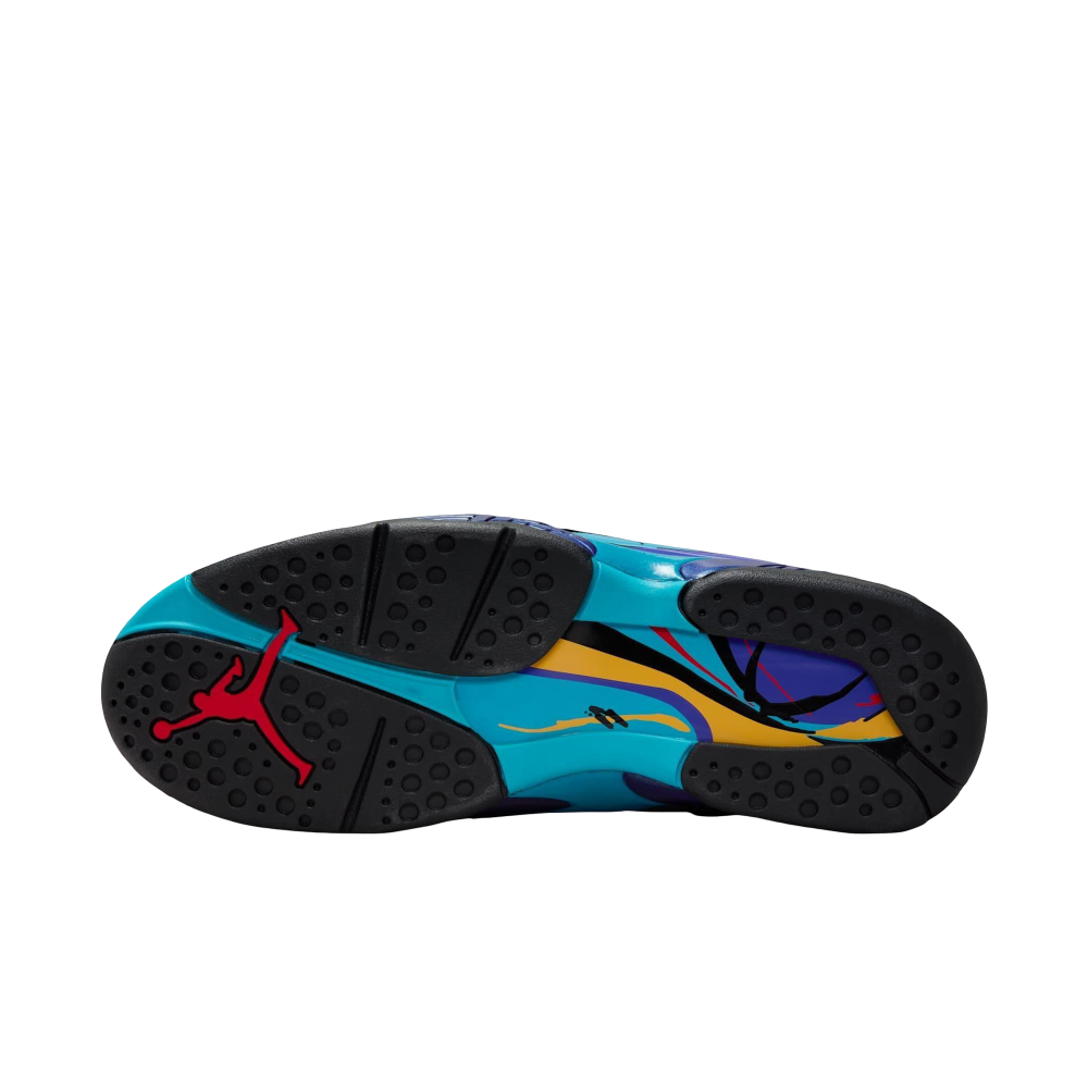 (Men's) Air Jordan 8 Retro "Aqua" (2025) [305381-006] Sneakers in Black | FOOT NINJAS {6}