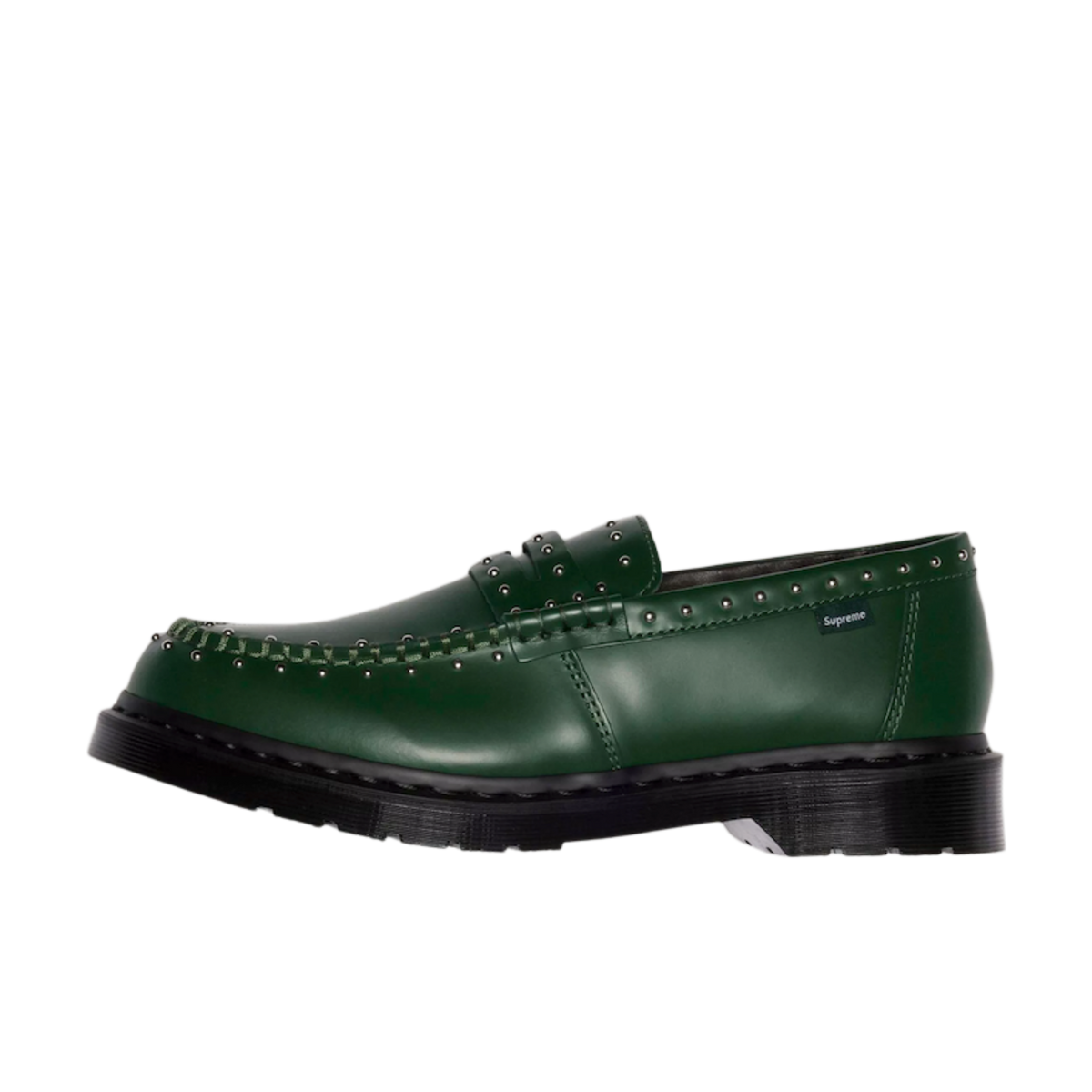 (Men's) Dr. Martens x Supreme Airwair Studded Penton Loafer "Green" (2025) Sneakers in Green | FOOT NINJAS {1}