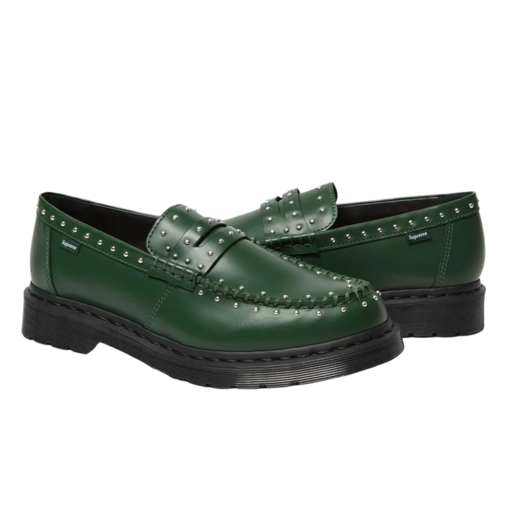 (Men's) Dr. Martens x Supreme Airwair Studded Penton Loafer "Green" (2025) Sneakers in Green | FOOT NINJAS {2}