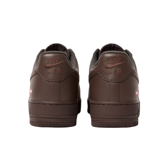 (Men's) Nike Air Force 1 Low SP x Supreme 'Box Logo' Baroque Brown (2023) [CU9225-200] Sneakers in Brown | FOOT NINJAS {4}