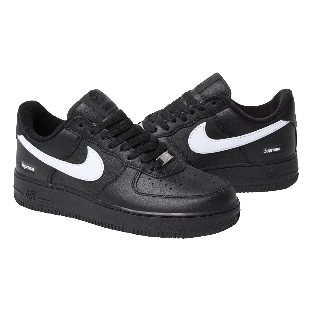 (Men's) Nike Air Force 1 Low SP x Supreme "Box Logo" Black / White (2025) [CU9225-002] Sneakers in Black | FOOT NINJAS {2}