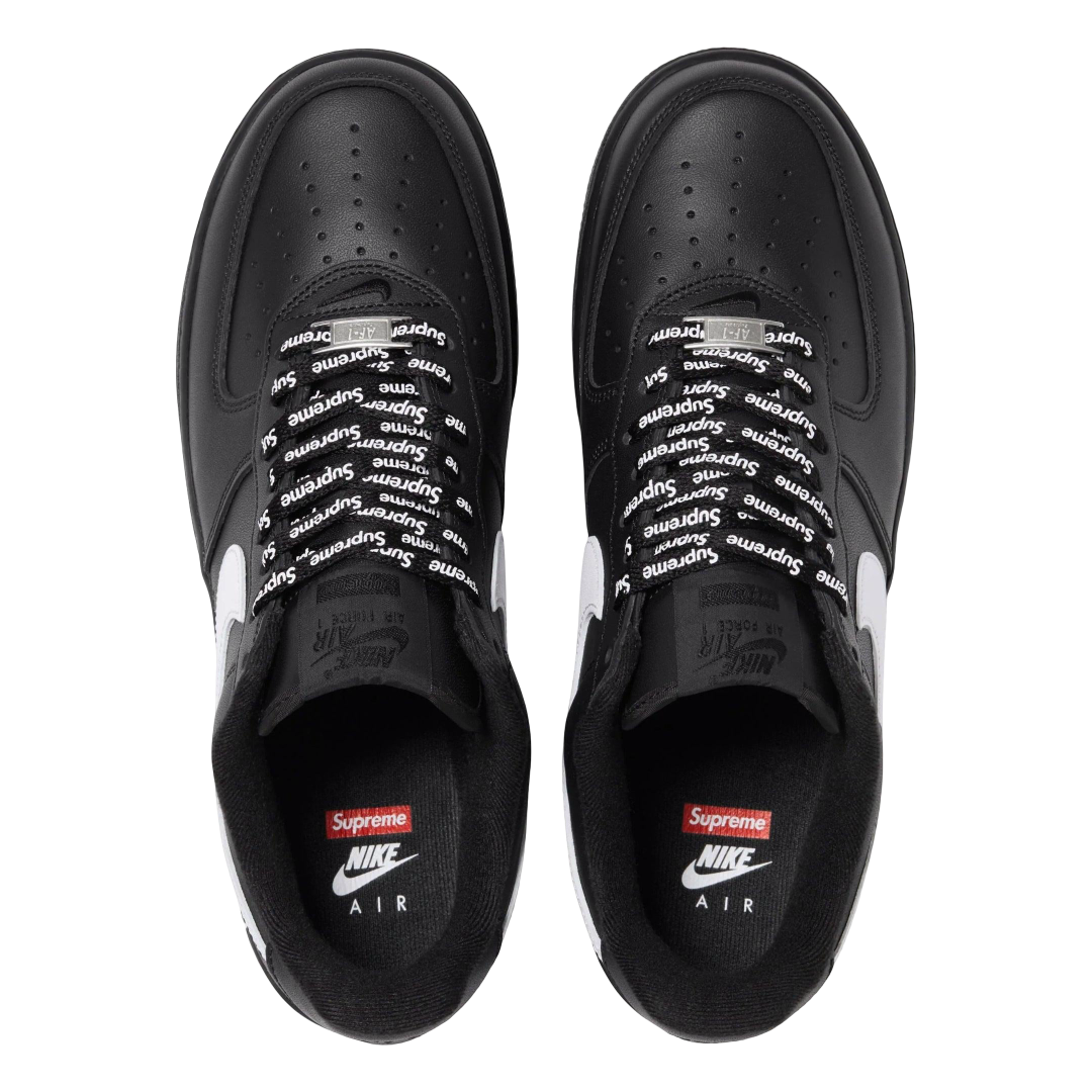(Men's) Nike Air Force 1 Low SP x Supreme "Box Logo" Black / White (2025) [CU9225-002] Sneakers in Black | FOOT NINJAS {3}
