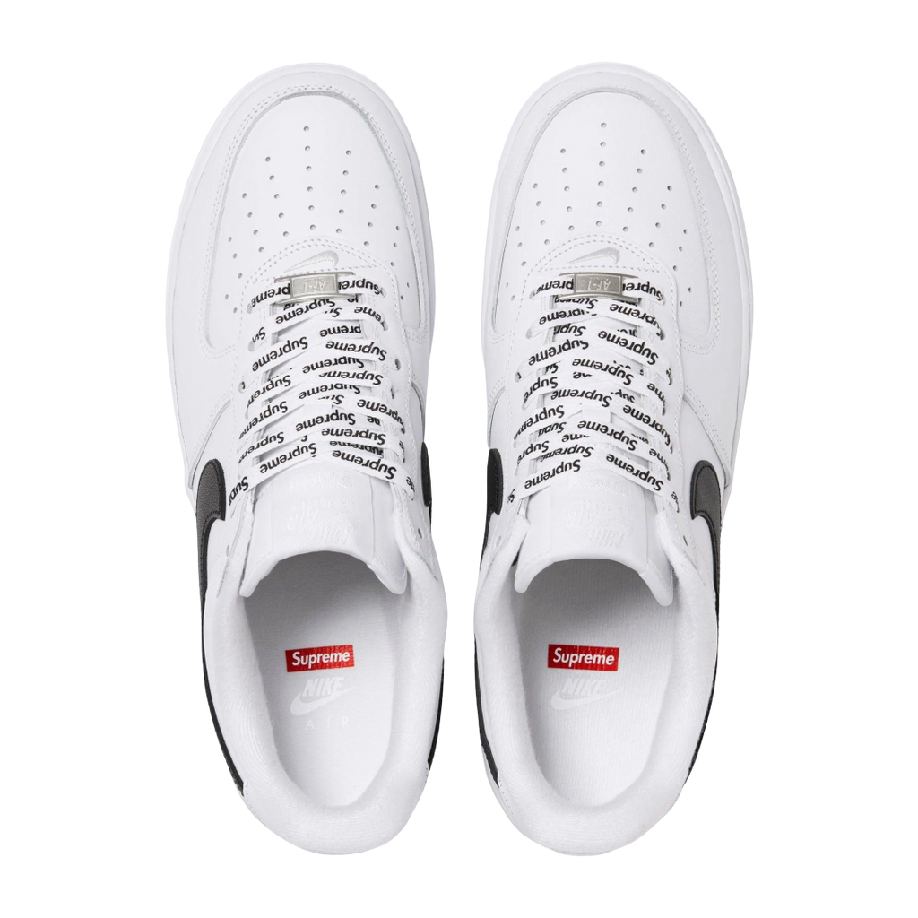 (Men's) Nike Air Force 1 Low SP x Supreme "Box Logo" White / Black (2025) [CU9225-102] Sneakers in White | FOOT NINJAS {3}