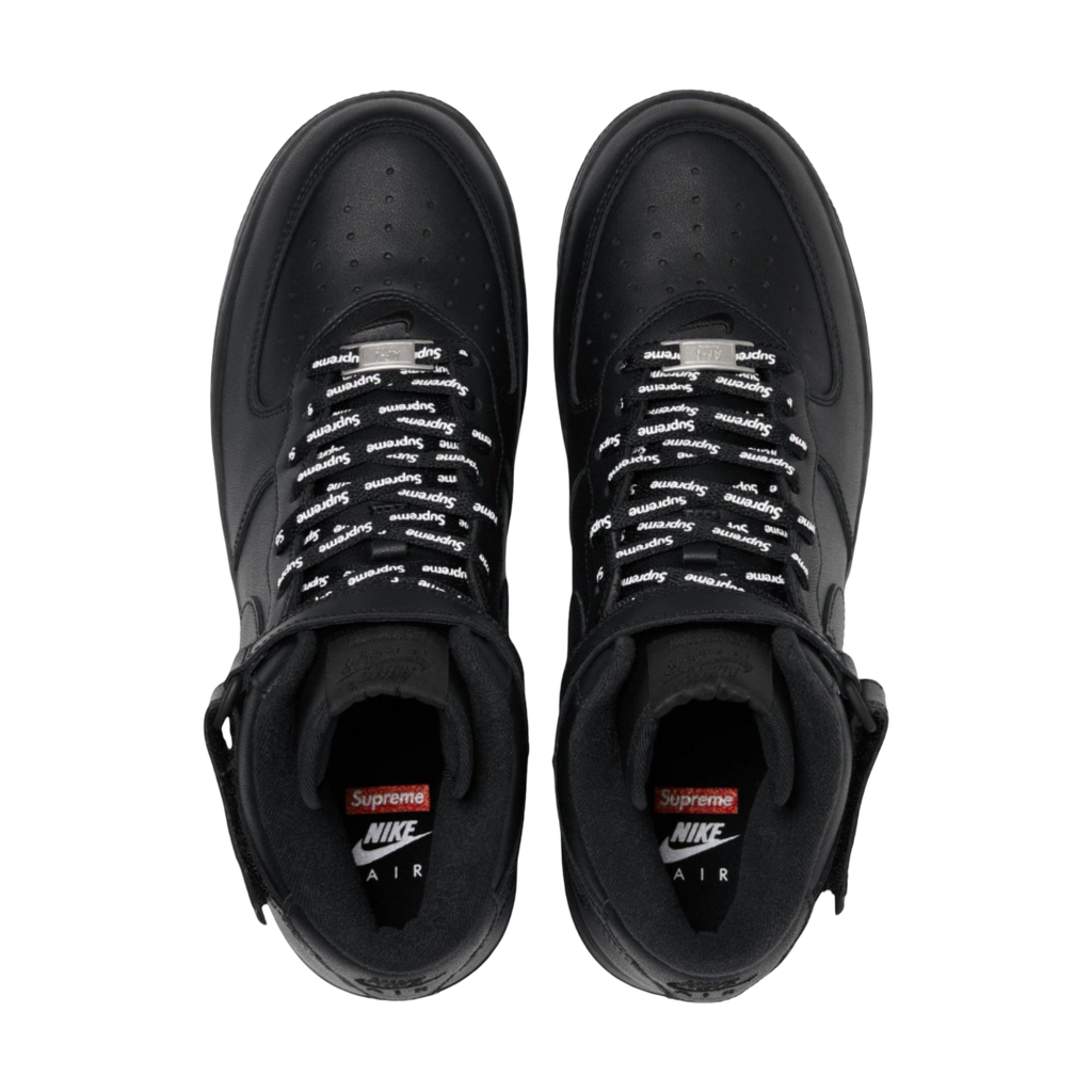 (Men's) Nike Air Force 1 Mid SP x Supreme "Box Logo" Black (2024) [FZ8784-001] Sneakers in Black | FOOT NINJAS {3}