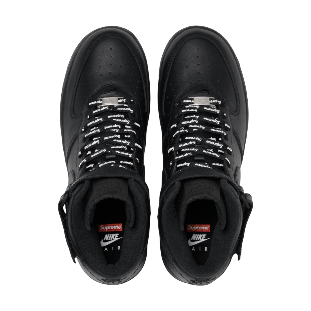 (Men's) Nike Air Force 1 Mid SP x Supreme "Box Logo" Black (2024) [FZ8784-001] Sneakers in Black | FOOT NINJAS {3}