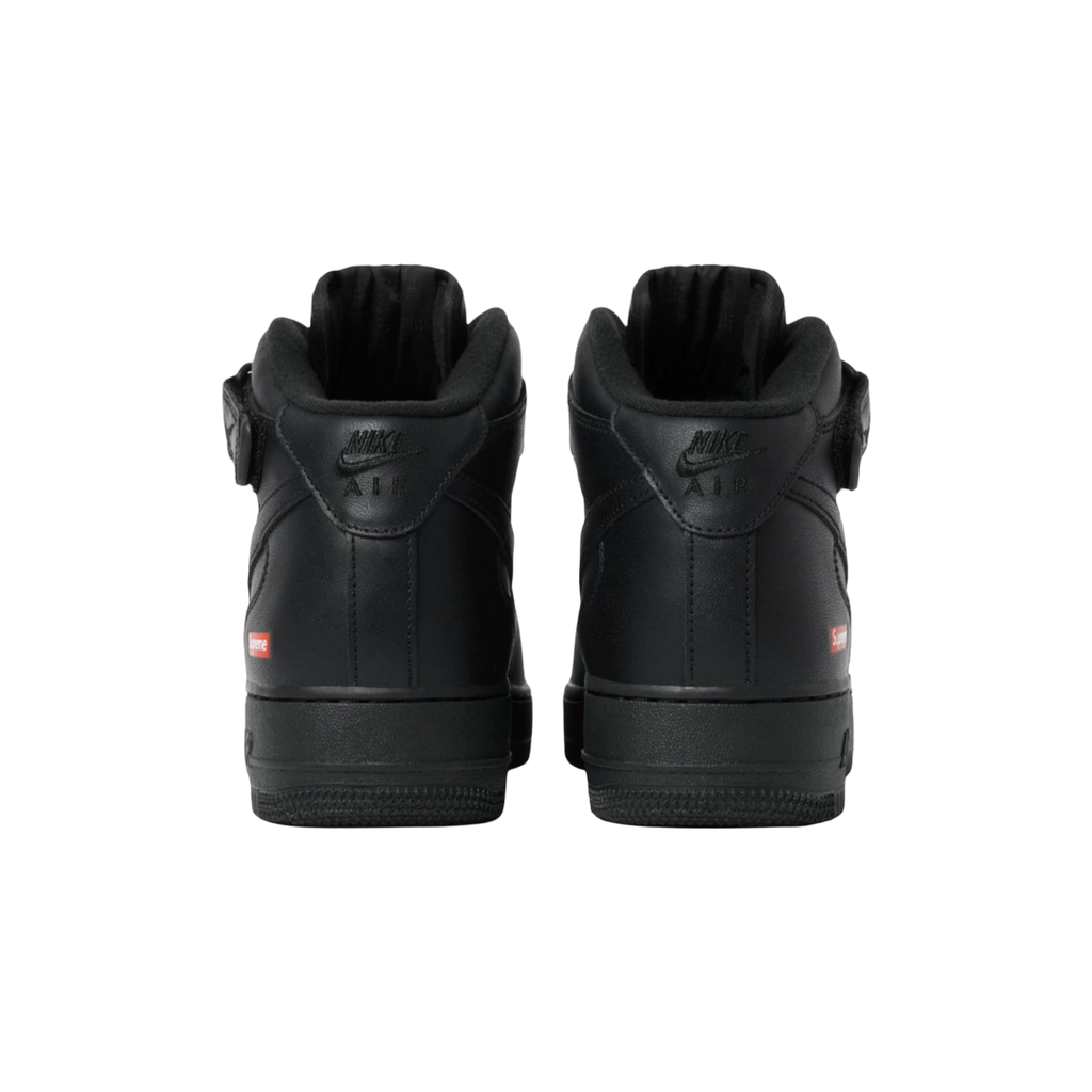 (Men's) Nike Air Force 1 Mid SP x Supreme "Box Logo" Black (2024) [FZ8784-001] Sneakers in Black | FOOT NINJAS {4}