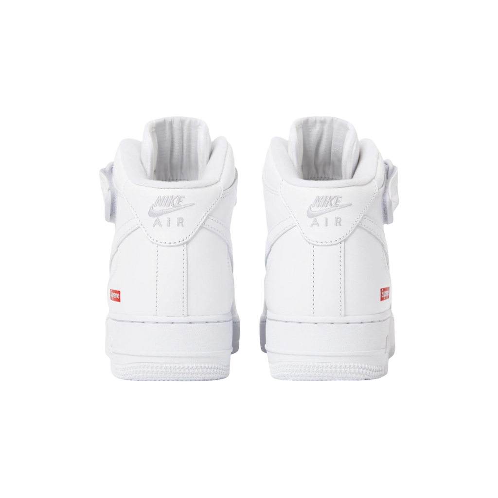 (Men's) Nike Air Force 1 Mid SP x Supreme "Box Logo" White (2024) [FZ8784-100] Sneakers in White | FOOT NINJAS {4}