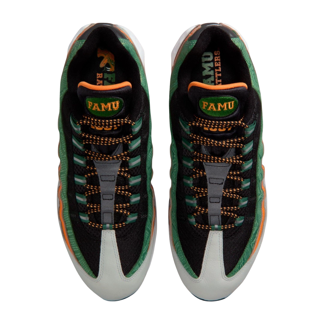 (Men's) Nike Air Max 95 YR Yardrunners "FAMU Florida A&M University / Orange Horizon" (2025) [II7272-001] Sneakers in Multicolor | FOOT NINJAS {4}