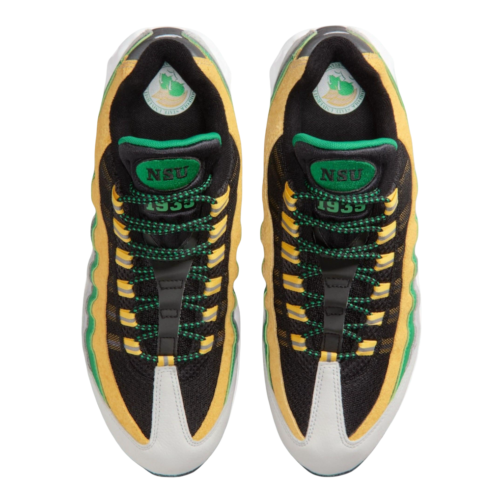 (Men's) Nike Air Max 95 YR Yardrunners "Norfolk State University / Court Green" (2025) [IO8310-001] Sneakers in Multicolor | FOOT NINJAS {4}