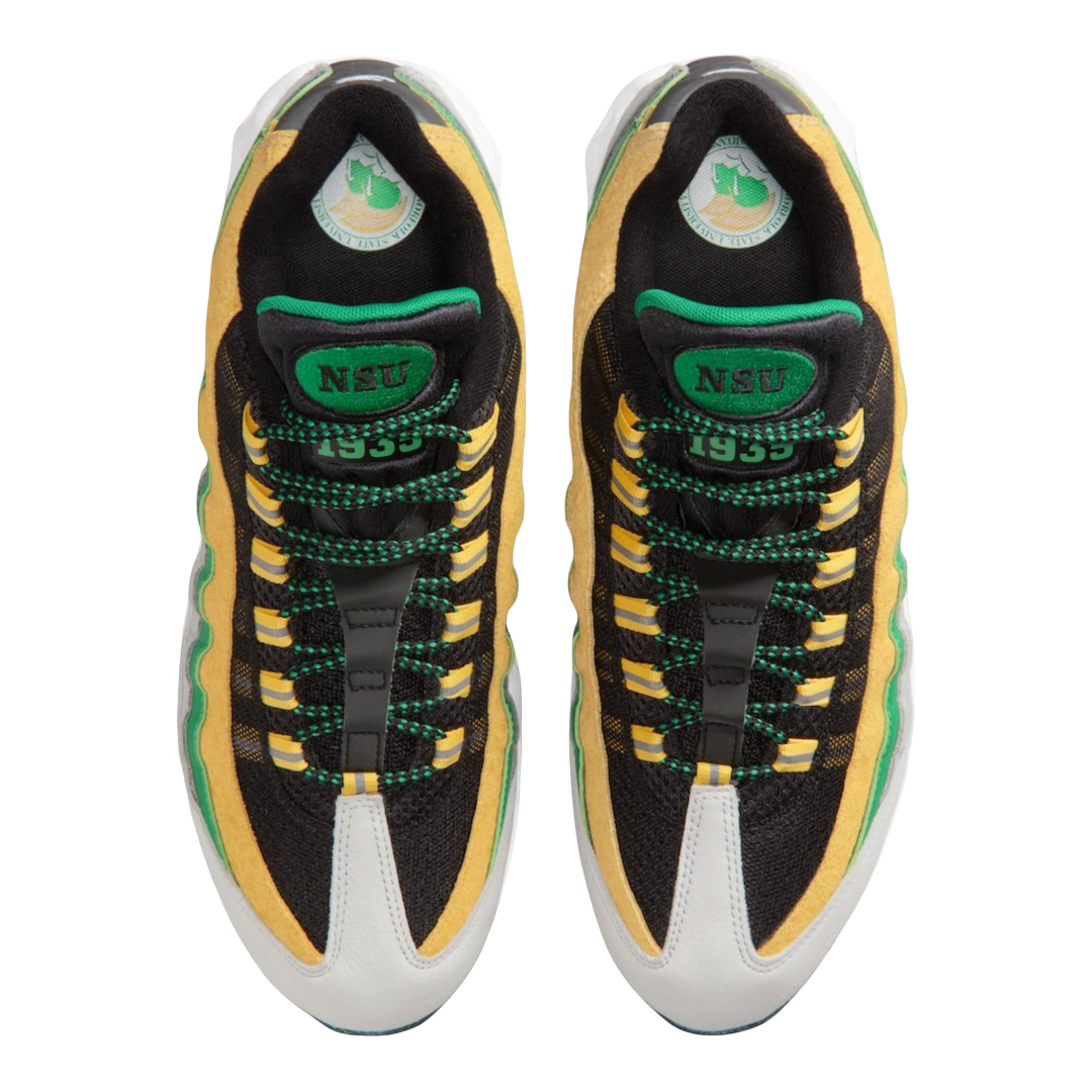 (Men's) Nike Air Max 95 YR Yardrunners "Norfolk State University / Court Green" (2025) [IO8310-001] Sneakers in Multicolor | FOOT NINJAS {4}