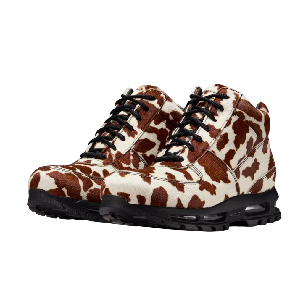 (Men's) Nike Air Max Goadome ACG Pony Hair "Cow Print Sail / Cacao Wow" (2025) [IO4635-100] Sneakers in Multicolor | FOOT NINJAS {3}