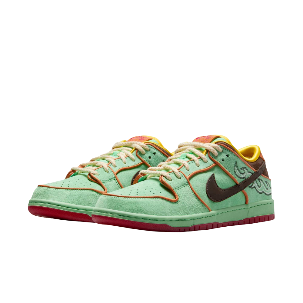(Men's) Nike SB Dunk Low Pro QS "Rodeo Tourmaline / BHM" (2025) [HF3058-300] Sneakers in Green | FOOT NINJAS {3}