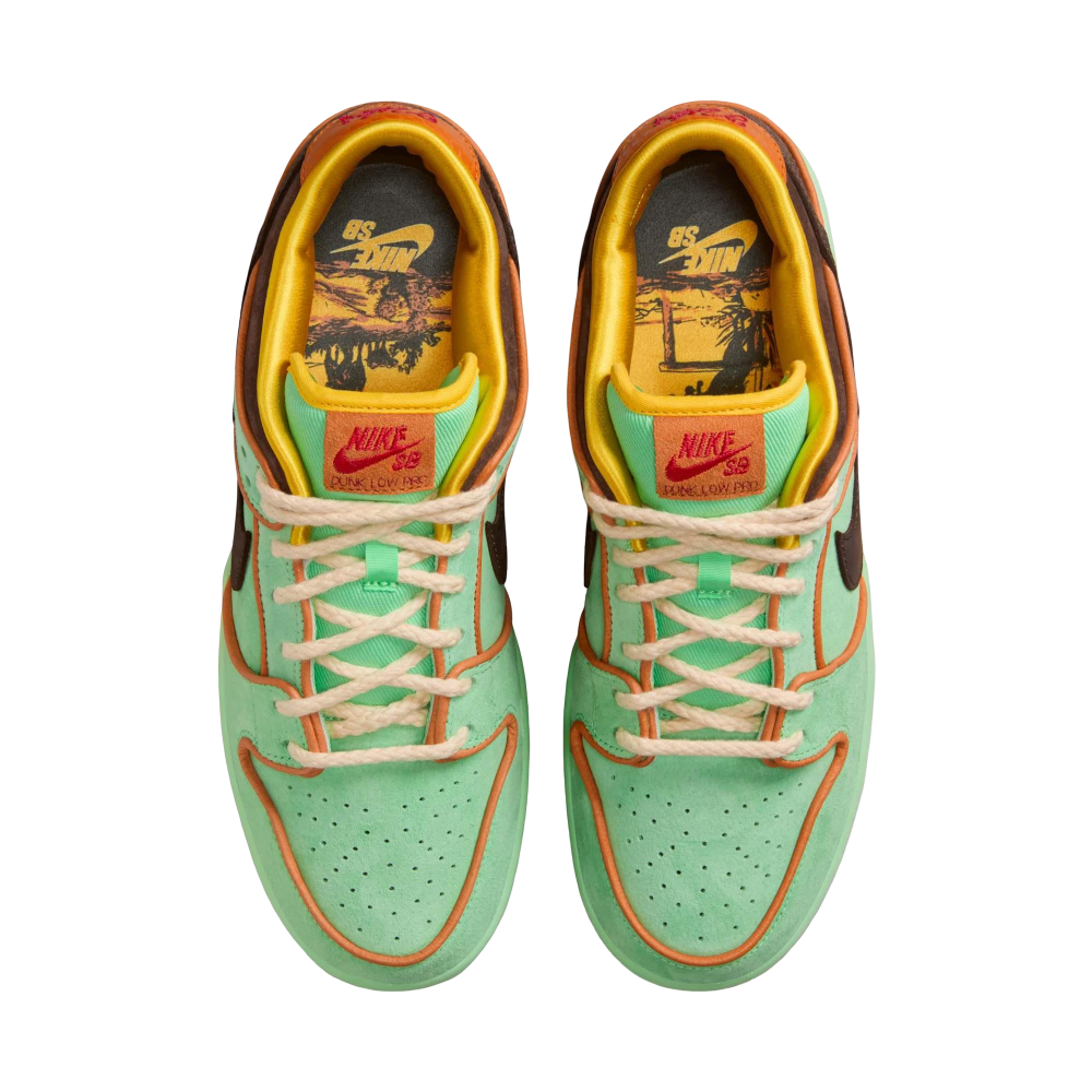 (Men's) Nike SB Dunk Low Pro QS "Rodeo Tourmaline / BHM" (2025) [HF3058-300] Sneakers in Green | FOOT NINJAS {4}