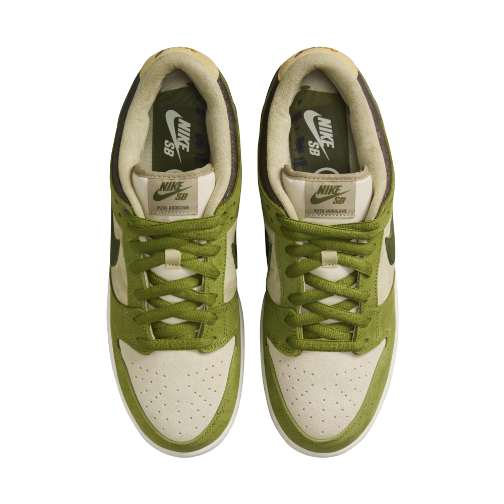 (Men's) Nike SB Dunk Low Pro x Yuto Horigome "Matcha / Asparagus" (2025) [HF8022-300] Sneakers in Green | FOOT NINJAS {4}
