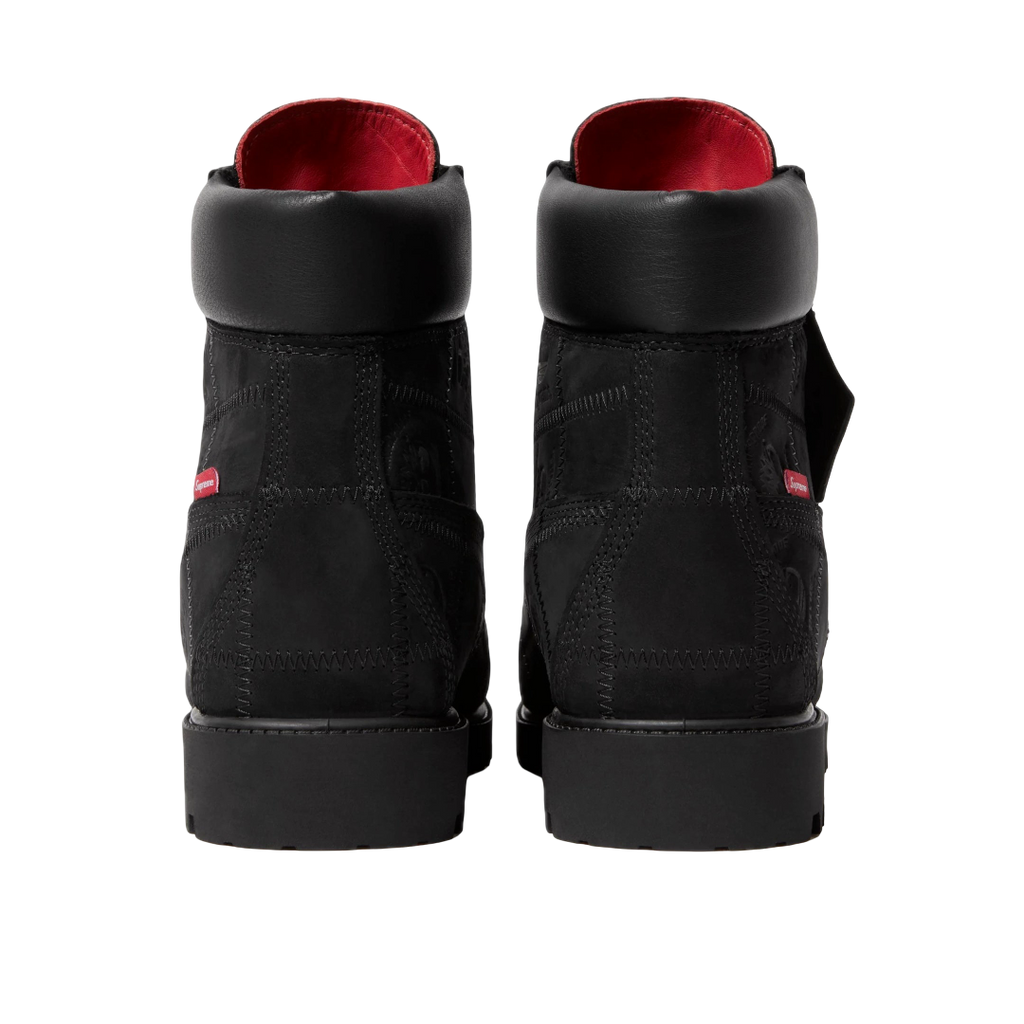 (Men's) Timberland 6" Premium Waterproof Boot x Supreme "Patchwork Black" (2025) [TB0A5TBZ-W05] Sneakers in Black | FOOT NINJAS {4}