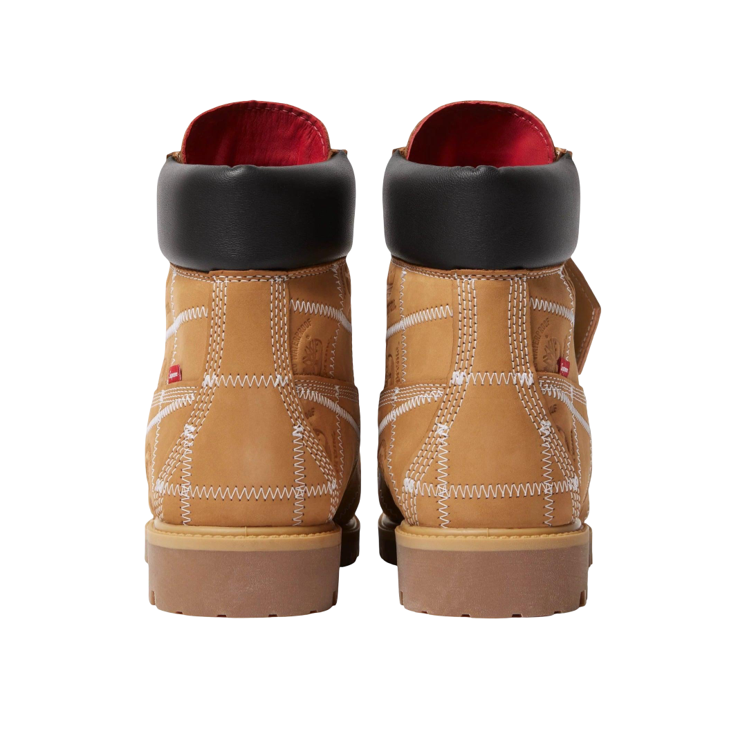 (Men's) Timberland 6" Premium Waterproof Boot x Supreme "Patchwork Wheat" (2025) [TB0A5TBZ-754] Sneakers in Brown | FOOT NINJAS {4}