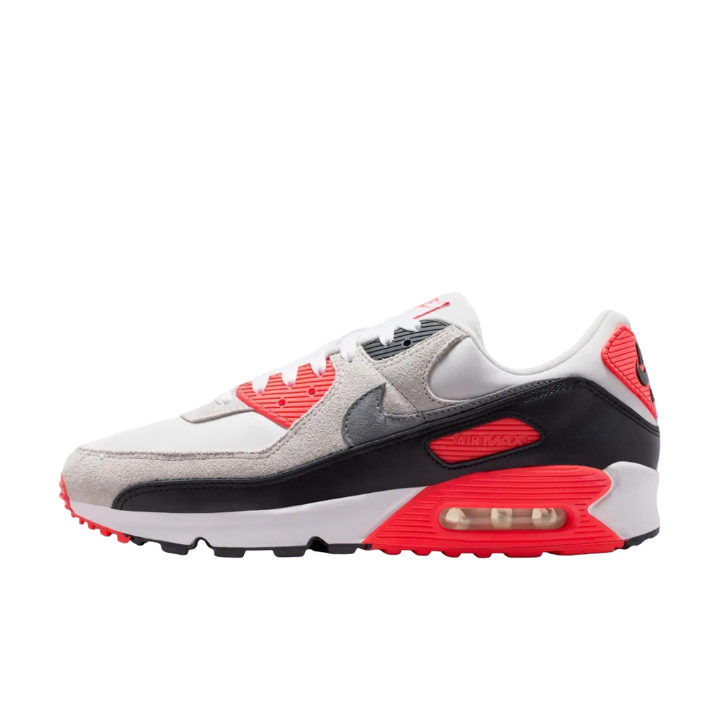 (Men's) Nike Air Max 90 "Infrared" (2026) [IU1055-100] Sneakers in Red | FOOT NINJAS {1}