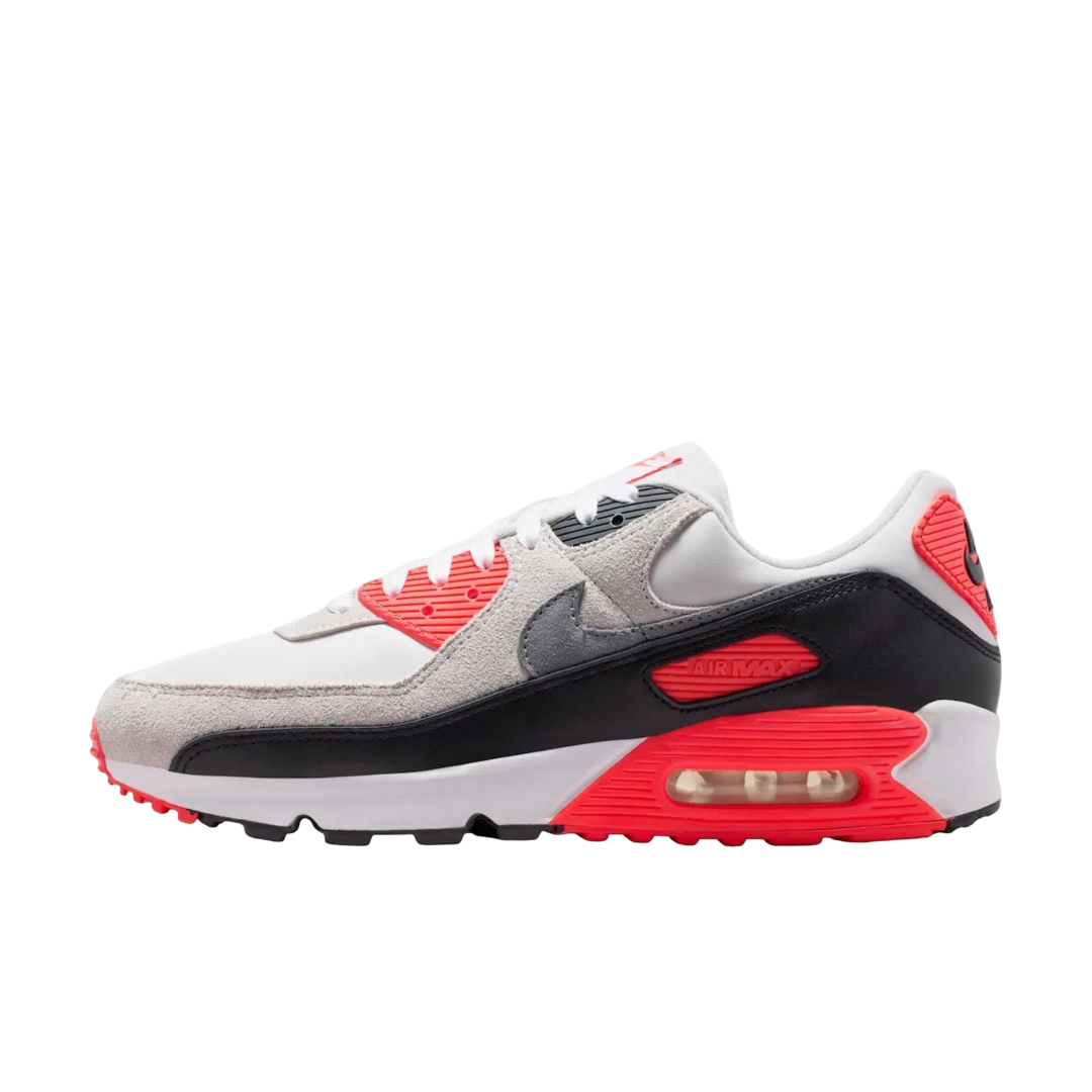 (Men's) Nike Air Max 90 "Infrared" (2026) [IU1055-100] Sneakers in Red | FOOT NINJAS {1}