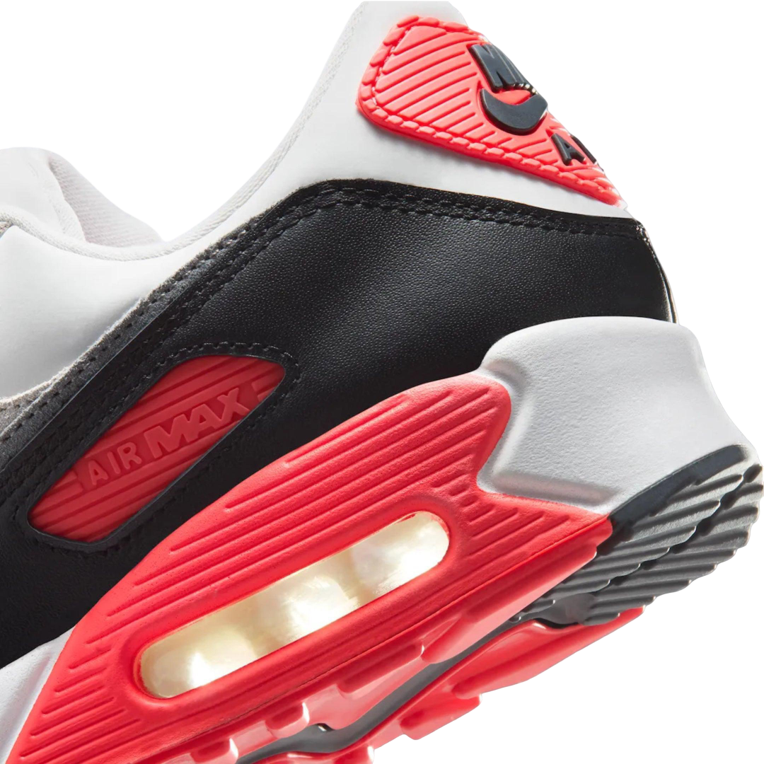 (Men's) Nike Air Max 90 "Infrared" (2026) [IU1055-100] Sneakers in Red | FOOT NINJAS {8}