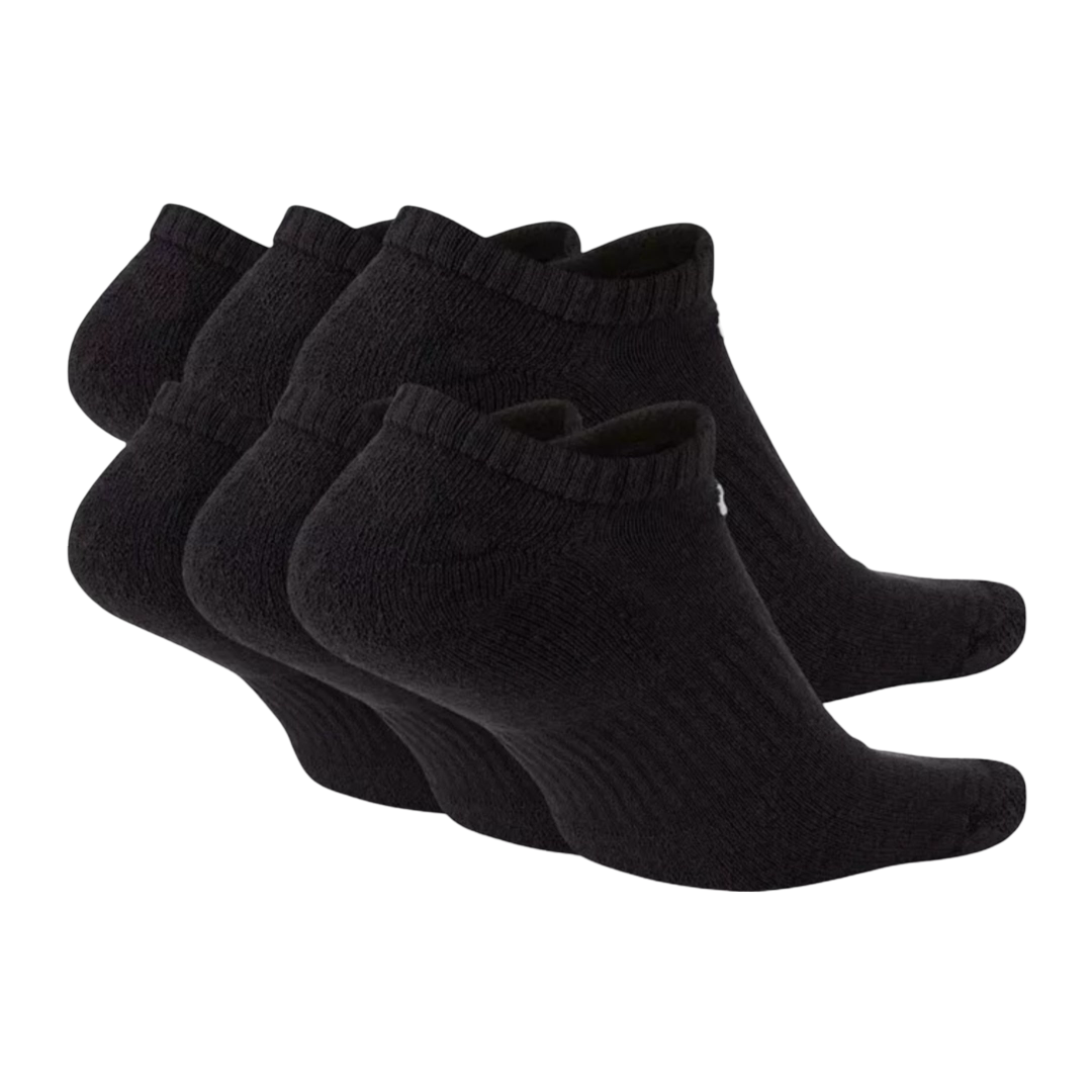 Nike Dri-FIT Everyday Cushioned Training No-Show Socks (6 Pack) Black [SX7675-010] | FOOT NINJAS {2}