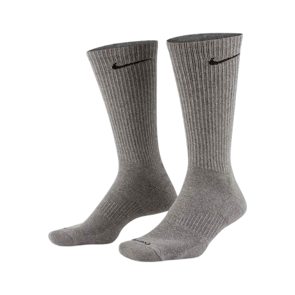 Nike Dri-FIT Everyday Plus Cushioned High Training Crew Socks (6 Pack) Carbon Heather Grey [SX6897-065] | FOOT NINJAS {4}