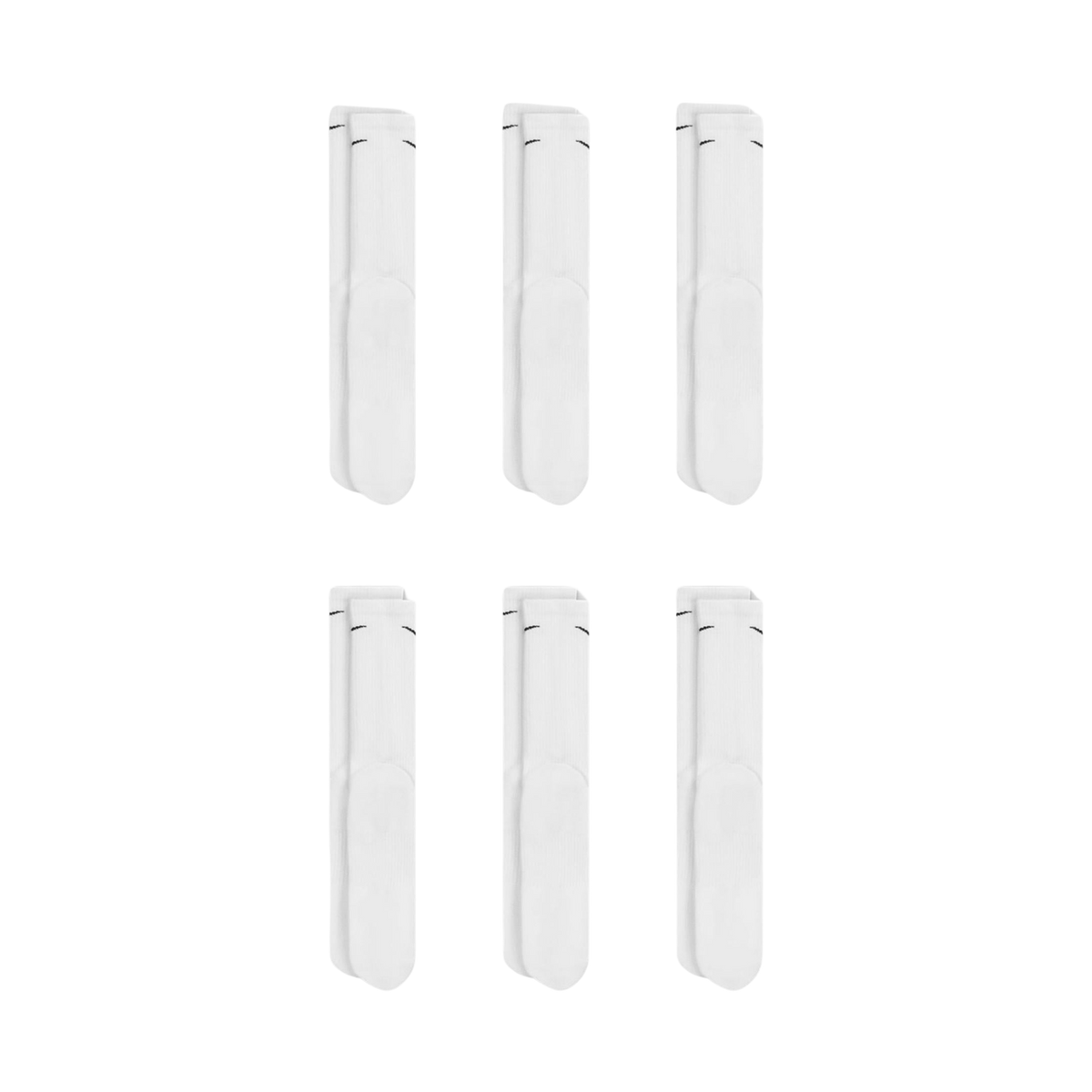 Nike Dri-FIT Everyday Plus Cushioned High Training Crew Socks (6 Pack) White | Black | Carbon Heather Grey | FOOT NINJAS {7}