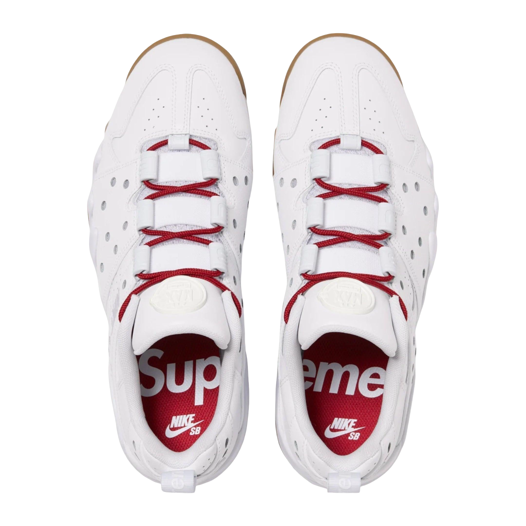 (Men's) Nike SB Air Max 2 CB 94 Low x Supreme "White / Varsity Red" (2026) [IM4283-100] Sneakers in Red | FOOT NINJAS {4}